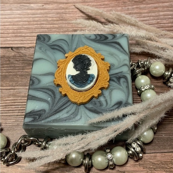 Hand Crafted Other - Hand Crafted Vintage-Inspired Soap with Soap Cameo Brooch for Mothers Day